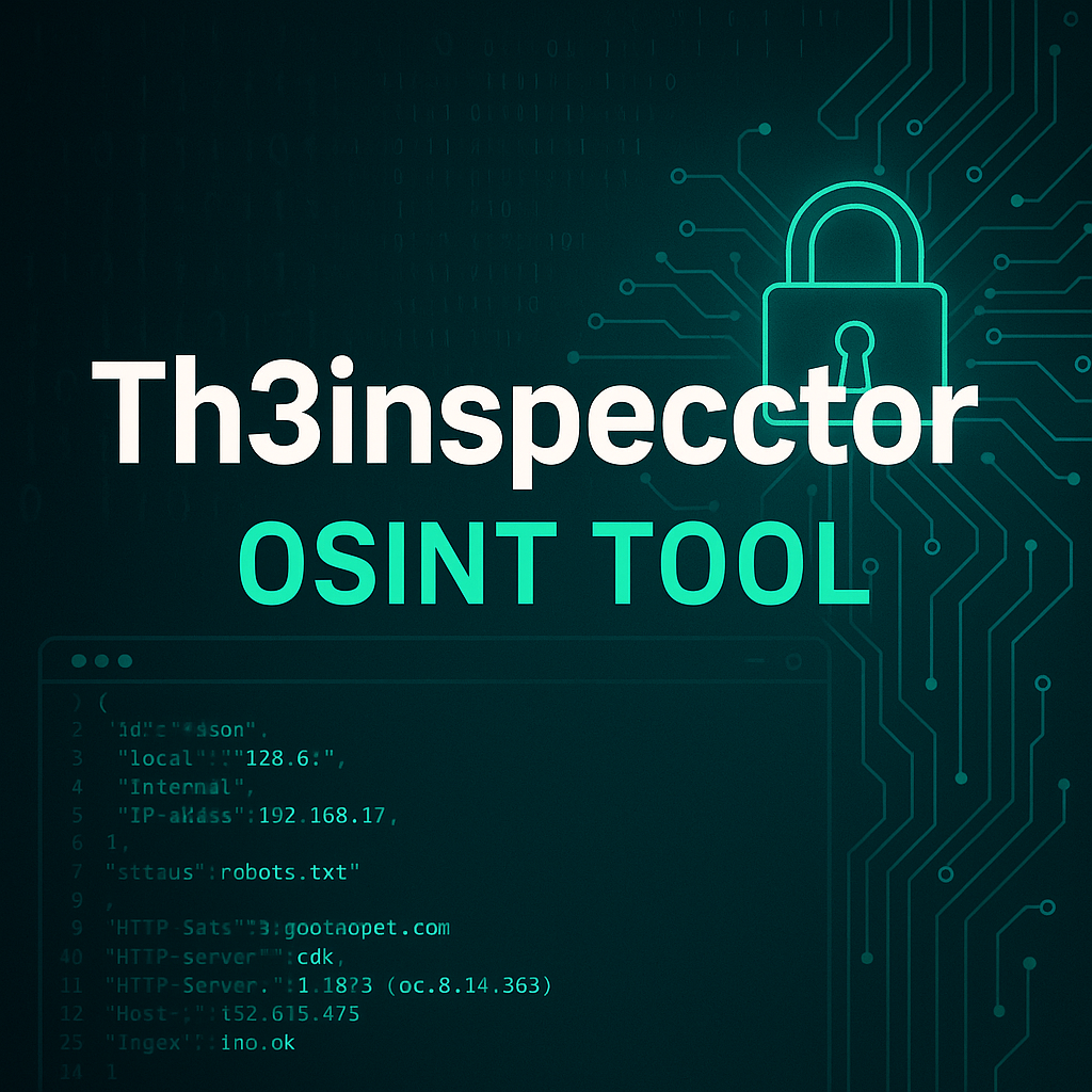 Th3inspector: Guida Completa OSINT per Cybersecurity, Ethical Hacking e Recon
