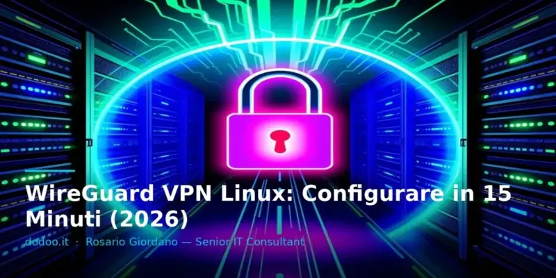WireGuard VPN Linux: Configurare in 15 Minuti (2026)