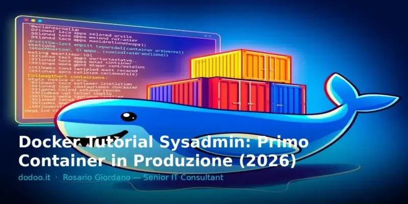Docker Tutorial Sysadmin: Primo Container in Produzione (2026)