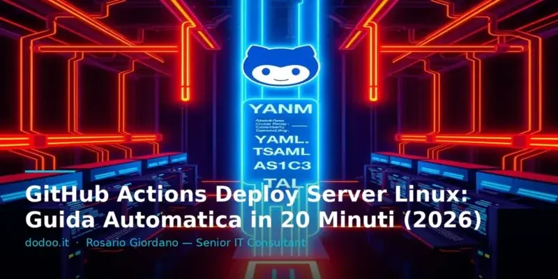GitHub Actions Deploy Server Linux: Guida Automatica in 20 Minuti (2026)