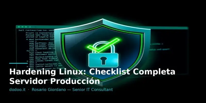 Hardening Linux: Checklist Completa Servidor Producción