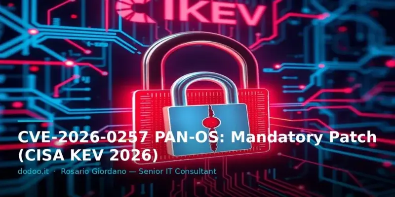 CVE-2026-0257 PAN-OS: Mandatory Patch (CISA KEV 2026)