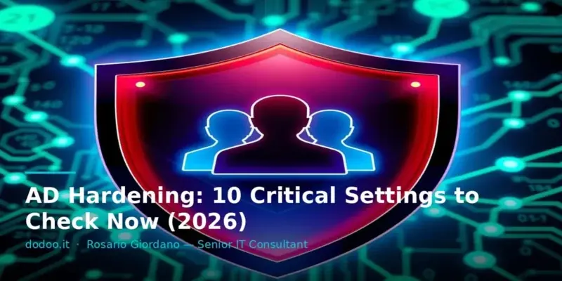 AD Hardening: 10 Critical Settings to Check Now (2026)