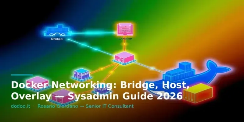 Docker Networking: Bridge, Host, Overlay — Sysadmin Guide 2026