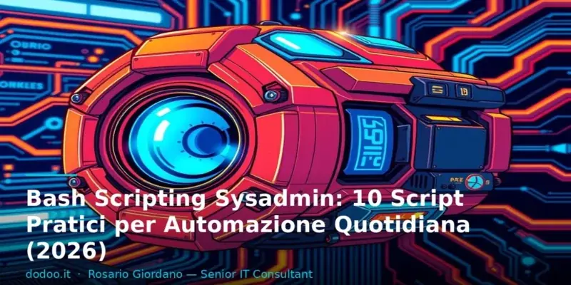 Bash Scripting Sysadmin: 10 Script Pratici per Automazione Quotidiana (2026)