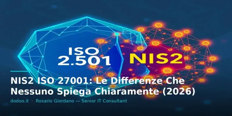 NIS2 ISO 27001: Le Differenze Che Nessuno Spiega Chiaramente (2026)