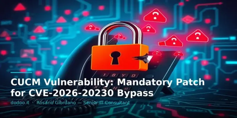 CUCM Vulnerability: Mandatory Patch for CVE-2026-20230 Bypass