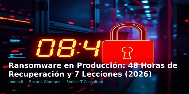 Ransomware en Producción: 48 Horas de Recuperación y 7 Lecciones (2026)