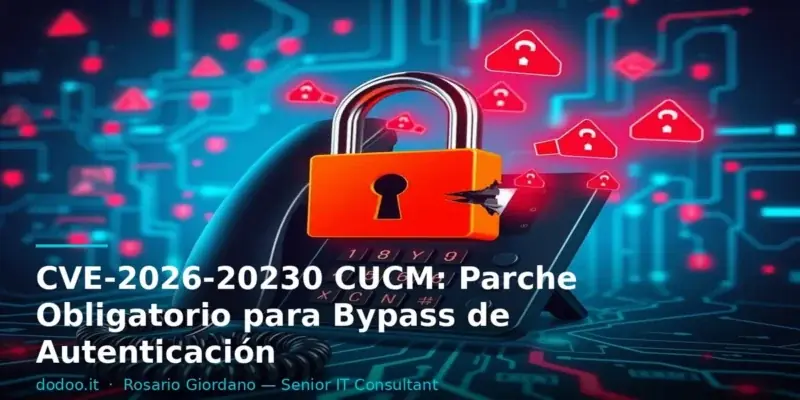 CVE-2026-20230 CUCM: Parche Obligatorio para Bypass de Autenticación