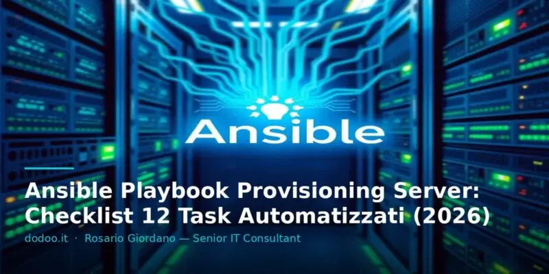 Ansible Playbook Provisioning Server: Checklist 12 Task Automatizzati (2026)