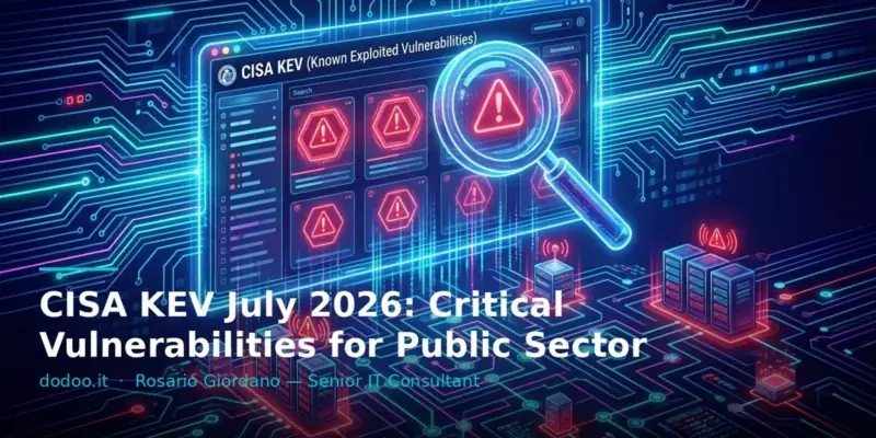 CISA KEV July 2026: Critical Vulnerabilities for Public Sector
