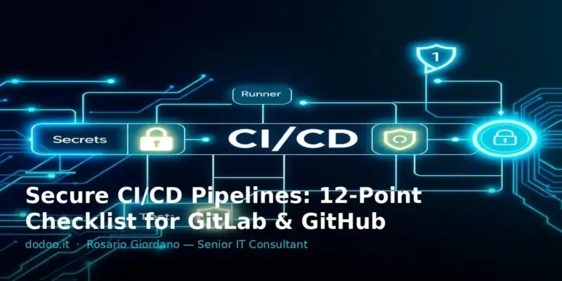 Secure CI/CD Pipelines: 12-Point Checklist for GitLab & GitHub