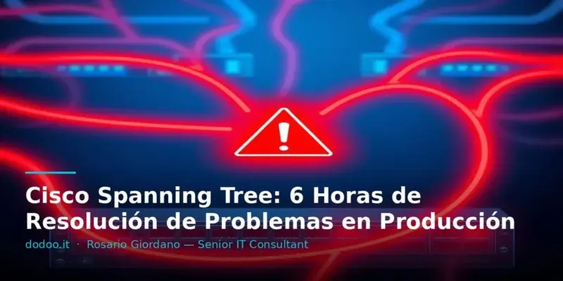 Cisco Spanning Tree: 6 Horas de Resolución de Problemas en Producción