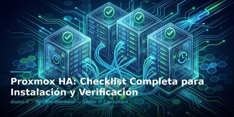 Proxmox HA: Checklist Completa para Instalación y Verificación