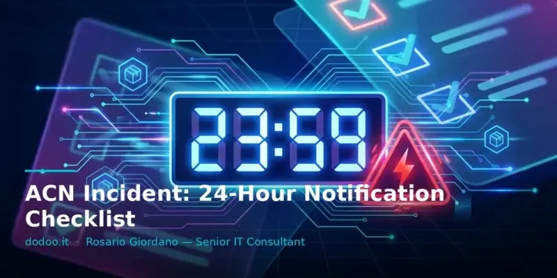 ACN Incident: 24-Hour Notification Checklist
