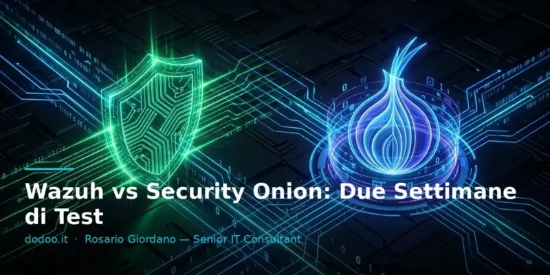 Wazuh vs Security Onion: Due Settimane di Test