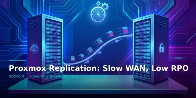 Proxmox Replication: Slow WAN, Low RPO
