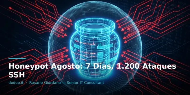 Honeypot Agosto: 7 Días, 1.200 Ataques SSH