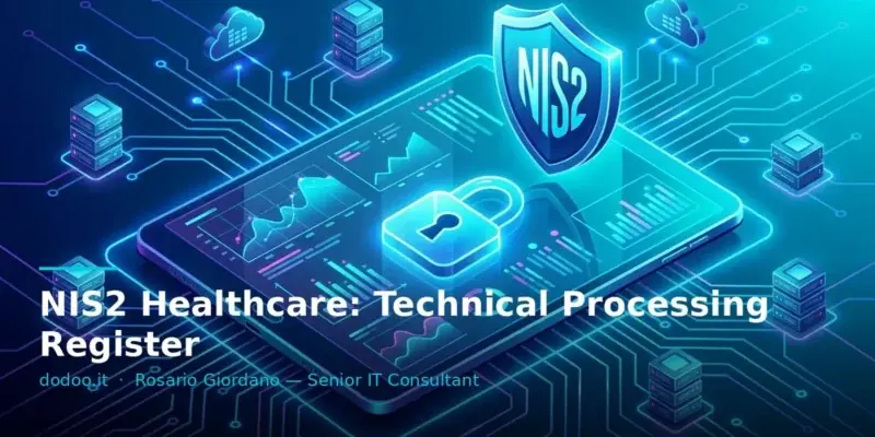 NIS2 Healthcare: Technical Processing Register