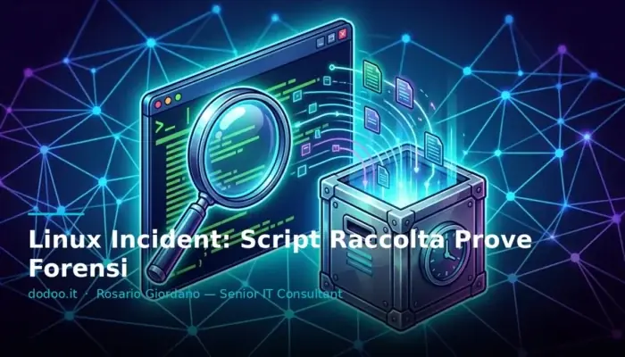 Linux Incident: Script Raccolta Prove Forensi
