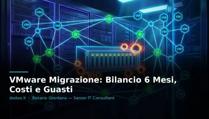 VMware Migrazione: Bilancio 6 Mesi, Costi e Guasti