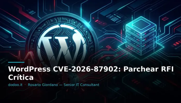 WordPress CVE-2026-87902: Parchear RFI Crítica