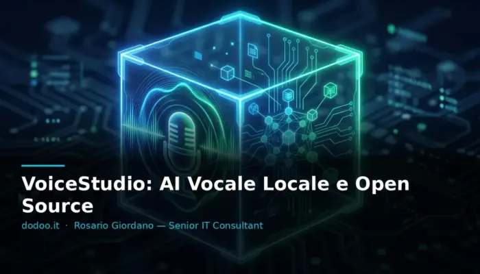 VoiceStudio: AI Vocale Locale e Open Source
