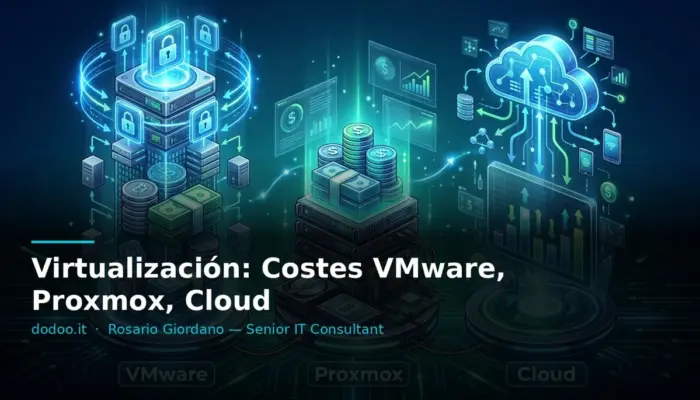 Virtualización: Costes VMware, Proxmox, Cloud