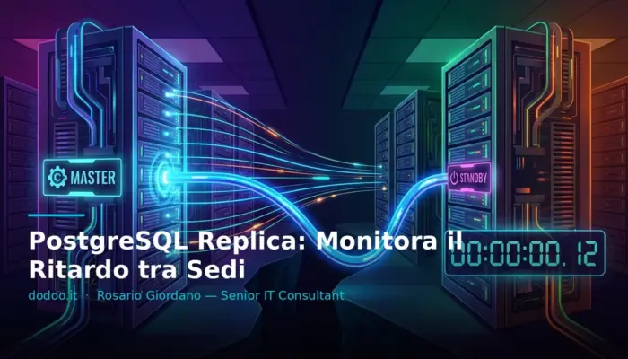 PostgreSQL Replica: Monitora il Ritardo tra Sedi