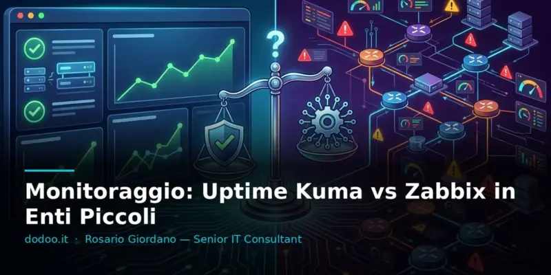 Monitoraggio: Uptime Kuma vs Zabbix in Enti Piccoli