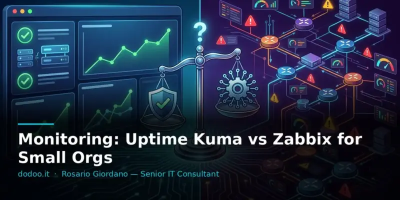 Monitoring: Uptime Kuma vs Zabbix for Small Orgs