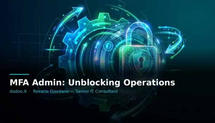 MFA Admin: Unblocking Operations