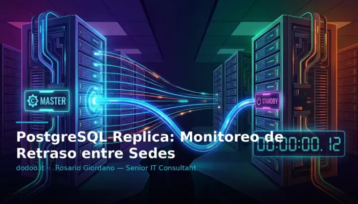 PostgreSQL Replica: Monitoreo de Retraso entre Sedes