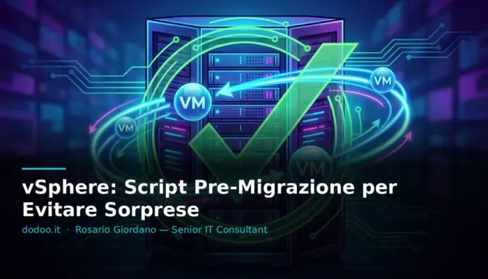 vSphere: Script Pre-Migrazione per Evitare Sorprese