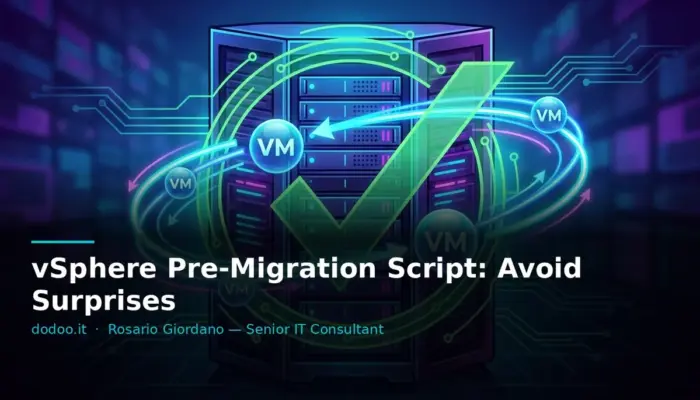 vSphere Pre-Migration Script: Avoid Surprises