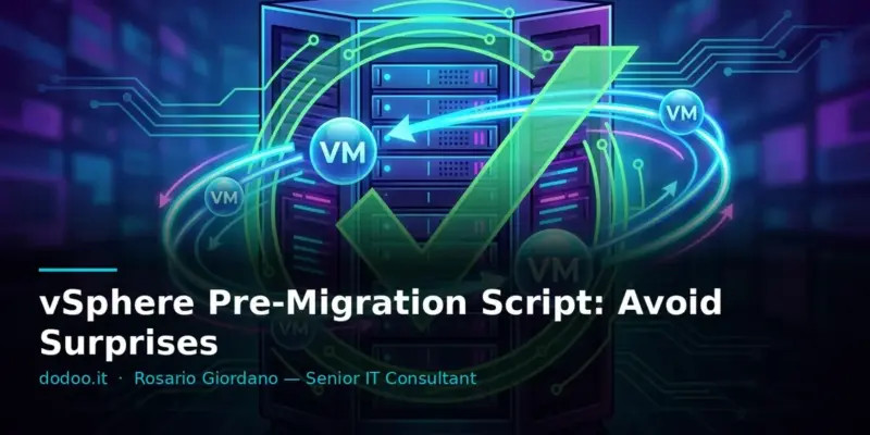 vSphere Pre-Migration Script: Avoid Surprises