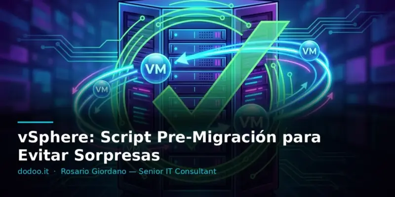 vSphere: Script Pre-Migración para Evitar Sorpresas