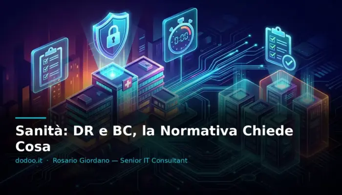 Sanità: DR e BC, la Normativa Chiede Cosa