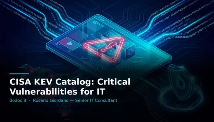 CISA KEV Catalog: Critical Vulnerabilities for IT