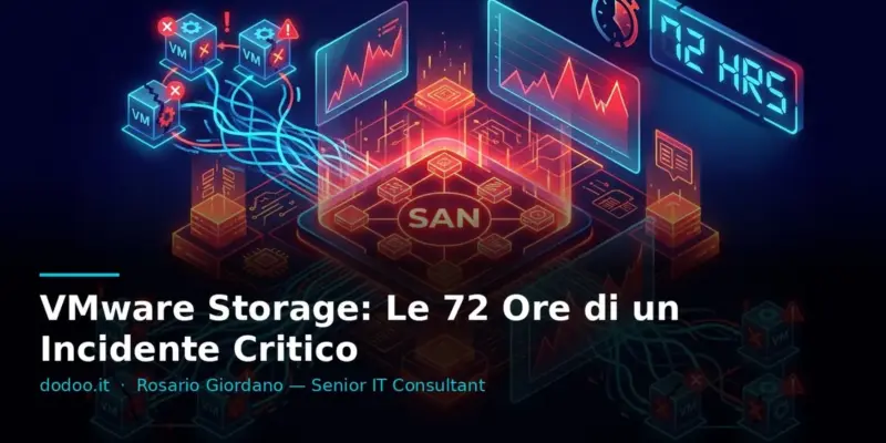 VMware Storage: Le 72 Ore di un Incidente Critico