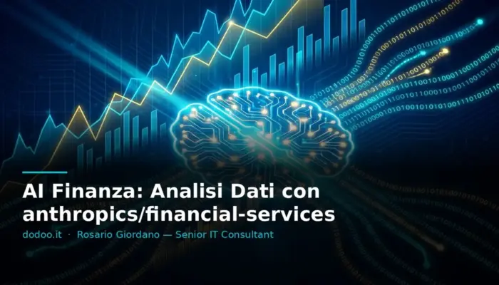 AI Finanza: Analisi Dati con anthropics/financial-services