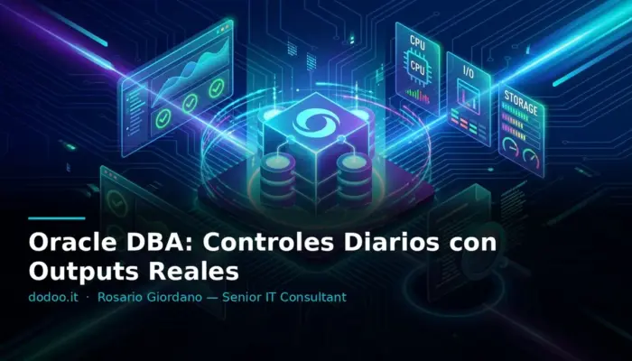 Oracle DBA: Controles Diarios con Outputs Reales