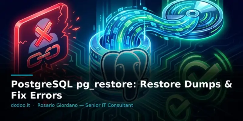 PostgreSQL pg_restore: Restore Dumps & Fix Errors