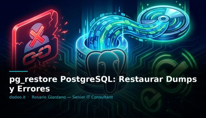 pg_restore PostgreSQL: Restaurar Dumps y Errores