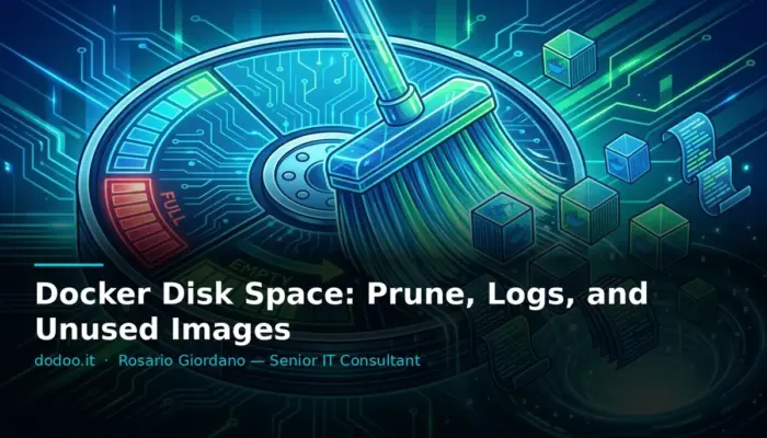 Docker Disk Space: Prune, Logs, and Unused Images