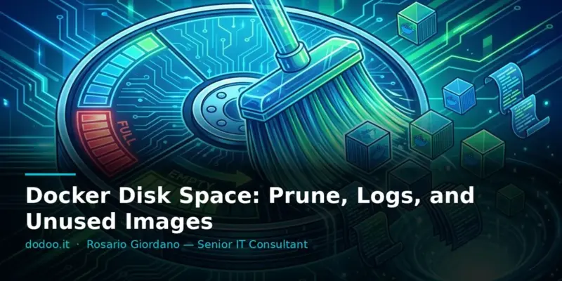 Docker Disk Space: Prune, Logs, and Unused Images