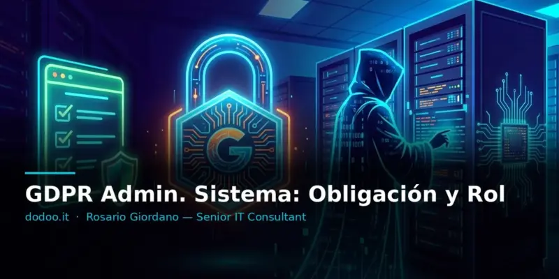 GDPR Admin. Sistema: Obligación y Rol