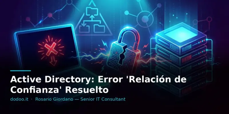 Active Directory: Error ‘Relación de Confianza’ Resuelto