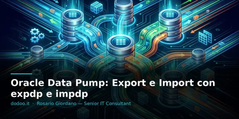Oracle Data Pump: Export e Import con expdp e impdp