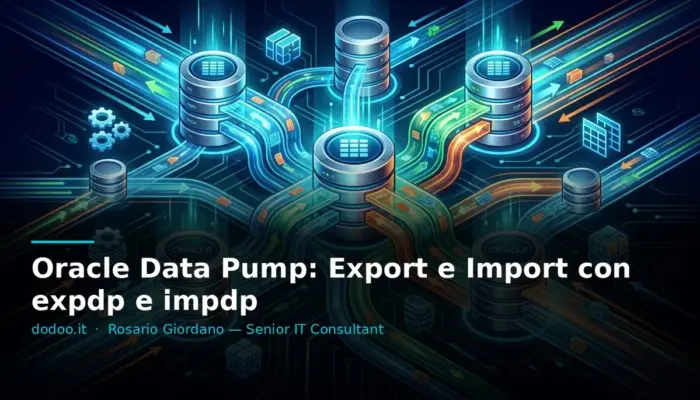 Oracle Data Pump: Export e Import con expdp e impdp